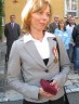 Blanka Lišková (ČRDM), dekorovaná bronzovým Pamětním odznakem Posádkového velitelství Praha