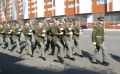 Příslušníci Posádkového velitelství Praha při slavnostním nástupu