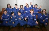 Členové posádky vesmírné Expedice Mars 2008, kteří byli vybráni na cestu do Euro Space Center v Transinne v Belgii 