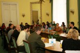 Setkání s novináři, tematicky zaměřené na přípravu Bambiriády 2011, proběhlo v Malém zrcadlovém sále v sídle ministerstva školství na pražské Malé Straně. (Foto Jiří Majer)