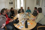 Při jednání s vedením Tandemu, Koordinačního centra česko-německých výměn mládeže v Regensburgu (foto Jiří Majer)